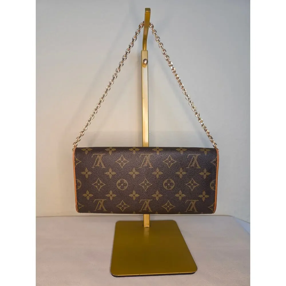 Louis Vuitton Vintage Monogram Twin Pochette GM LV Bag Clutch